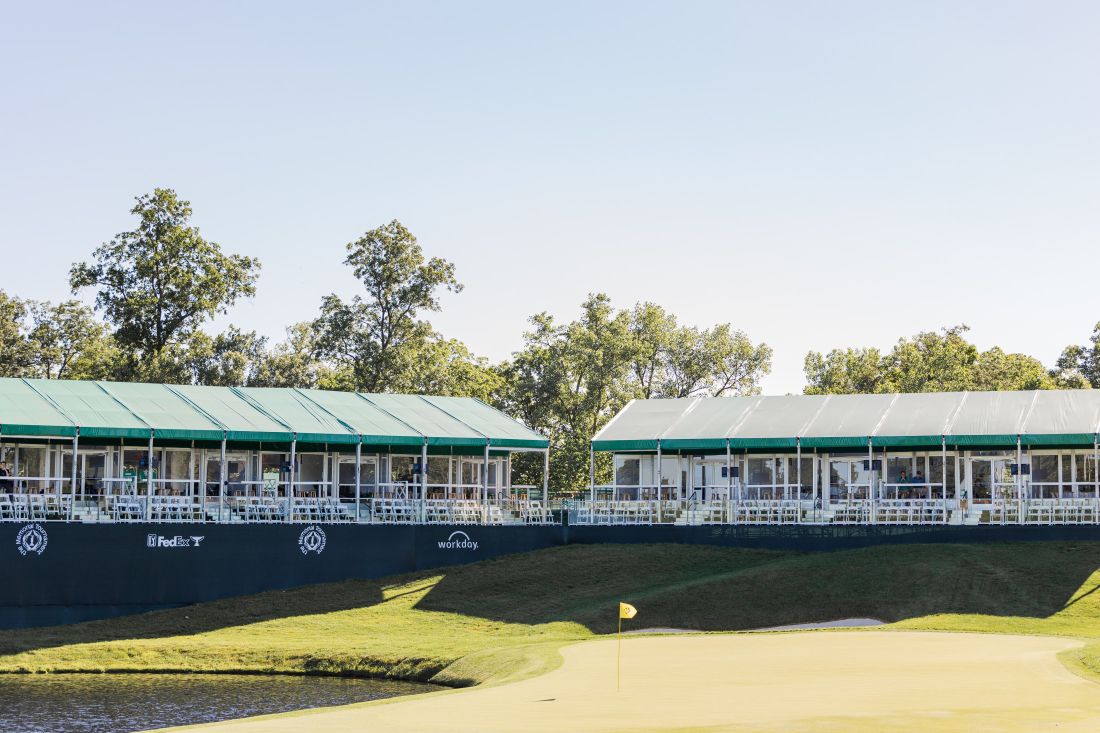 Nicklaus Village seats and lots of people